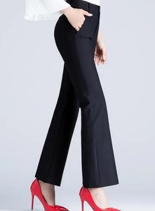 กางเกงยีนส์สีดำขาบานสำหรับผู้หญิงใหม่ Vaqueros De - Product Image 4