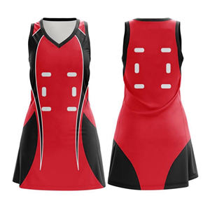 Venta al por mayor de alta calidad mujeres Reversible Netball uniforme de secado rápido impresión Digital vestido de poliéster - Product Image 2