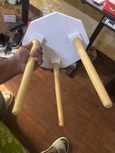 Wooden Furniture <b>Stool</b> Modern Finish Accent Side Table Handmade Wood Flower Vase For Home Decoration Workshop Bedroom Apartment - Product Image 6