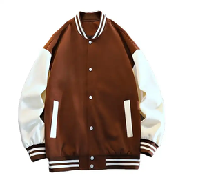 Veste de sport vintage orange pour homme, en coton fin sans col, de haute qualité, personnalisable avec broderie - Product Image 5