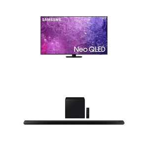 Televisor LED Mini Negro de 50 Pulgadas con 4K Ultra HD y Sistema de Audio Inalámbrico con Barra de Sonido de 3.2.1 Canales para Televisores QLED - Product Image 1