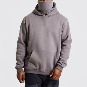 เสื้อฮู้ดผ้าฝ้าย100% สำหรับผู้ชายขนาดใหญ่พิเศษออกแบบได้ตามต้องการเสื้อสเวตเตอร์แบบสวมบนไหล่ของผู้ชายผ้าคอตตอนมีน้ำหนักมาก - Product Image 4