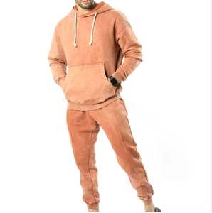 Survêtement en coton délavé à l'acide pour hommes 2025 dernier style de vêtements de rue survêtement délavé à l'acide pour hommes - Product Image 1