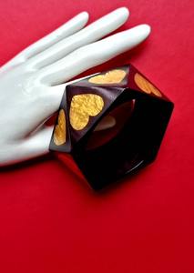 European American Retro Ethnic Style Fashionable Eco-Friendly Wedding Diamond-Studded Acryl Bangles <b>Wristband</b> Versatile - Product Image 3