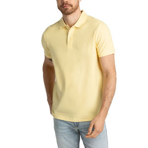 เสื้อยืดกอล์ฟบางของผู้ชาย OEM สำหรับโปโลเสื้อยืดแฟชั่นคุณภาพสูงผลิตโลโก้ออกแบบได้เองปักลายลำลองไม่ยับ - Product Image 4