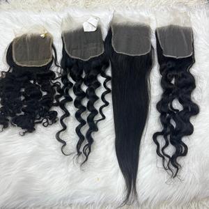 Meilleure vente de haute qualité vierge vietnamienne cheveux fermeture droite HD dentelle Machine Double trame extension de cheveux humains Bundle 100g - Product Image 4