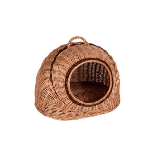 Lit en forme de chat en rotin naturel de haute qualité lit confortable en osier pour animaux de compagnie de l'usine du Vietnam bon prix pour les grossistes - Product Image 1