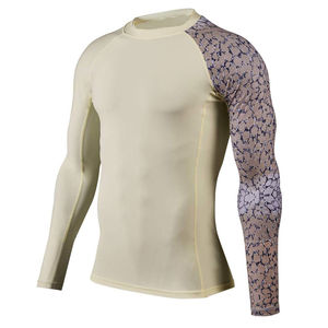 Camiseta de compresión OEM de manga larga BJJ MMA para hombre, Rashguard transpirable personalizable para entrenamiento en gimnasio, fabricada en Pakistán - Product Image 1