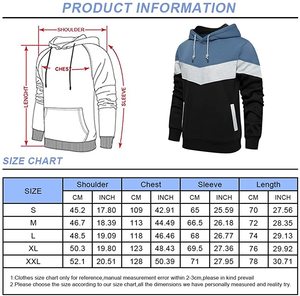 Sudadera con Capucha para Hombre, Gruesa, de Otoño, con Mangas Raglán, Material Premium de Poliéster/Algodón, Impermeable y de Secado Rápido - Product Image 6