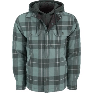 Hommes Chaud Surdimensionné Plaid Flanelle À Capuche Chemise Veste À Manches Longues À Capuche Streetwear En Plein Air Style Vintage Casual Plaid Manteau - Product Image 1