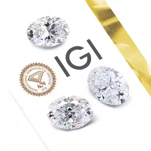 IGI certifié laboratoire cultivé CVD pierre taille ovale diamant fiançailles bijoux de mariage cadeau quotidien pour les femmes VS1 clarté E couleur - Product Image 2