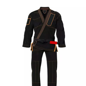 Meilleure qualité sur mesure Arts martiaux uniformes kimono de jiu jitsu Bjj Gi costume Judo karaté porter pur coton noir 100% coton - Product Image 2
