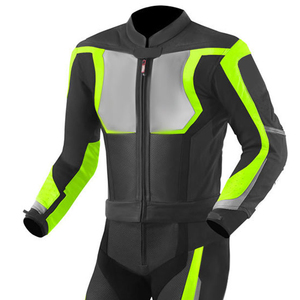 Combinaison de course en cuir pour motocyclette professionnelle personnalisée pour hommes, coupe-vent imperméable et respirant de haute qualité, dernier style, vente en gros - Product Image 5