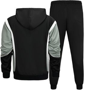 Venta al por mayor de fábrica personalizado de los hombres Casual Sport Fitness Jogging chándal para invierno transpirable características térmicas patrón sólido - Product Image 3