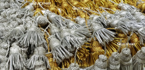 Handmade Gold & Silver Bullion <b>Tassels</b> Church Vestments Fancy Beaded <b>Tassels</b> - Product Image 4