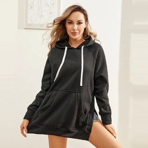 High Quality Plain Pullover Sweatshirts Oversized Blank Hoodies for Women / Winter Women Cotton Oversized Hoodies for Casual - Product Image 2