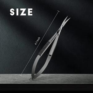 Venta caliente Tijeras de resorte de acero inoxidable Manicura y extensiones de pestañas Suministros de peluquería de belleza Uso - Product Image 5