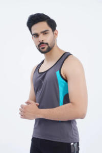 Débardeur en maille pour homme, grande taille, fitness, course, entraînement, polyester, respirant, gym, stringer, débardeur pour homme - Product Image 3