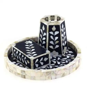 Juego de Quemador de Incienso Pequeño y Caja con Diseño Floral Blanco, Especial para Eid en Dubái, por Decor World Expo - Product Image 6