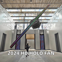 Vente flash pas cher SANNAN SN-T40 400x400 Haute luminosité Ventilateur holographique 3D LED Publicité
