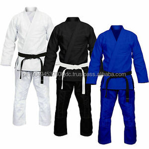 100% algodón Perl Weave 450GSM BJJ Gi con punto naranja Jiu Jitsu Kimono uniforme de artes marciales para Judo Jiu Jitsu con logotipo frontal - Product Image 3