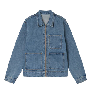 Manteau en jean pour hommes veste en jean épais doublé en laine à la mode pour l'hiver veste en jean mince et chaude - Product Image 1