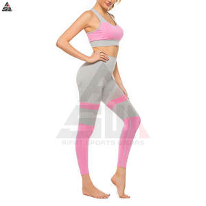 Custom Printed Plus Size Women Yoga Set Workout Fitness Clothing Gym Slim Running Leggings <b>Tops</b> Sport Suit Quick Dry Breathable - Product Image 6