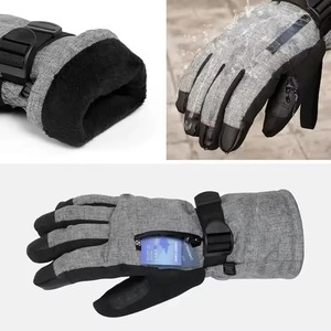 Gants de ski en cuir de haute qualité pour hommes meilleur taux hiver neige coupe-vent imperméable chaud coupe-vent gants d'hiver meilleurs matériaux - Product Image 4