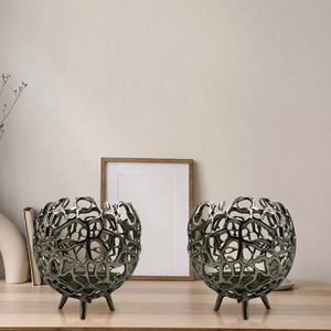 Nouveau support de bougie en béton en aluminium décoratif unique pour la décoration de la maison de Pâques et l'affichage de bocal de bougie de salon - Product Image 1