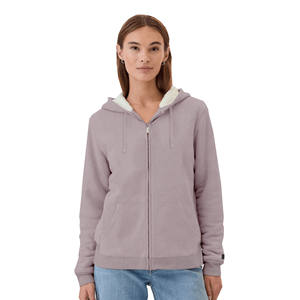 Sudadera con Capucha Extra Grande para Mujer, con Logotipo Personalizado, 100% Algodón, Ecológica, Transpirable, con Cierre, Diseño de Hombros Caídos, Informal, para Invierno - Product Image 1