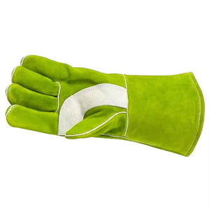 Guantes de soldadura de 16 pulgadas, resistentes al calor, anticortes, construcción Industrial, grano, cuero de vaca dividido, guantes de seguridad para soldadores - Product Image 4
