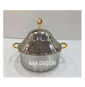 Diseño atractivo Plato de frotamiento de metal Última llegada Calentador de alimentos de diseñador hecho a mano Suministros de alimentos de calidad superior Plato de frotamiento - Product Image 5