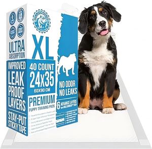 Tapis d'apprentissage pour chiots en non-tissé, doux, à absorption rapide, avec motifs imprimés, vente en gros - Product Image 1