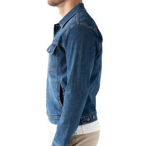 Chaqueta vaquera para hombre OEM, prendas de vestir informales, chaqueta de otoño, chaqueta vaquera abotonada, chaqueta vaquera de gran tamaño para hombre - Product Image 4