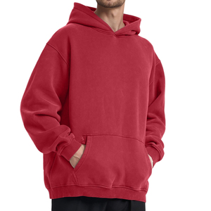 Custom Made Casual Acid Wash Streetwear Pullover Distressed <b>Hoodies</b> For Boys Top <b>Trendy</b> Men Acid Wash <b>Hoodies</b> - Product Image 3