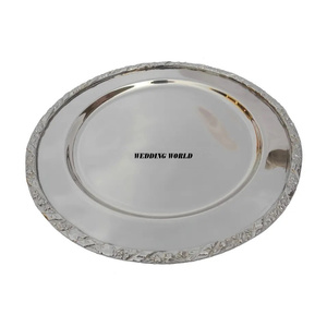 Plato de Presentación Redondo de Latón Vintage, de Diseño Lujoso, Nuevo, Clásico, Elegante, de Metal, para Chocolate - Product Image 6
