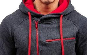 Sudaderas con Capucha de Primera Calidad para Hombre con Cierre Lateral y Tres Bolsillos, Diseño Personalizado al por Mayor, Sudadera Unisex para Hombre - Product Image 6