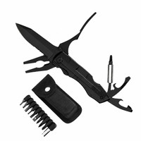 Ensemble de pinces pliantes multifonctionnelles en acier inoxydable, outil multi-usage portable avec couteau de poche pour le camping en plein air