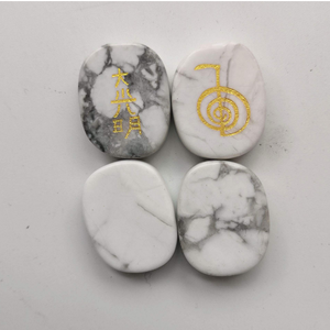 Usui Reiki Howlite Avec Usui Reiki Set Symbole Set Pierre Naturelle Guérison Usui Cristal Reiki Gemstone Vente en Gros - Product Image 5