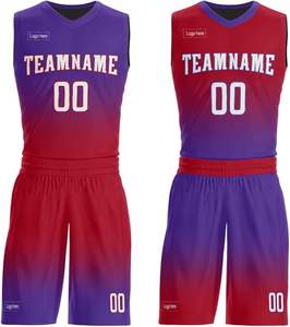 Uniforme de basket-ball léger de style unique de couleur unie uniforme de basket-ball de qualité supérieure pour adulte - Product Image 1