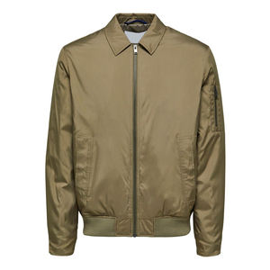 Chaqueta Bomber de Alta Calidad para Hombre, Invierno 2022, Cuello Alto, Colores Sólidos, Casual, Transpirable, Resistente al Viento - Product Image 1