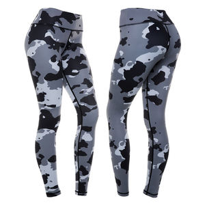 Logotipo personalizado Sexy ahueca hacia fuera los pantalones de yoga sin costuras de cintura alta Scrunch Butt Lift Gym Sports Leggings para mujeres - Product Image 6