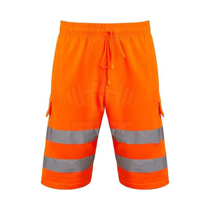 Short cargo de travail 100% polyester réfléchissant de haute qualité Prix bon marché Personnalisé Hommes 6 poches Service OEM écologique Solide - Product Image 1
