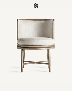 Chaise de salle à manger en teck massif Orvellia, mobilier de salle à manger en bois de luxe haut de gamme, chaise de restaurant élégante et classique fabriquée à la main - Product Image 1