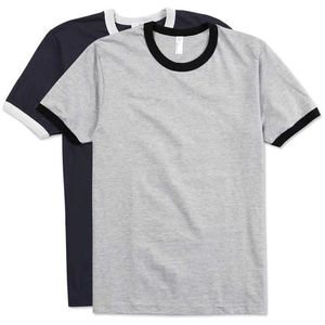 Designer de haute qualité 100% coton chemises avec logo hommes poids lourd coupe ample surdimensionné personnalisé bouffée imprimé T-Shirt pour hommes - Product Image 1