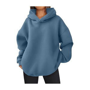 Sudadera con capucha lisa de estilo único Sudadera con capucha de lana de hoja de arce Sudaderas con capucha de camuflaje de gran tamaño para mujer de moda - Product Image 1