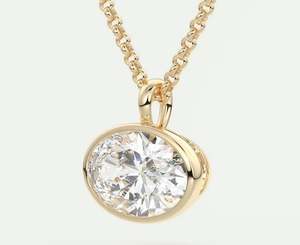 Conjunto de bisel de letras, collar de dijes con diamante VVS, joyería de fiesta chapada en oro y plata 925 para mujer - Product Image 2