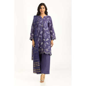 IUSTKSD-1350 Traje Casual Estampado Jacquard Lurex de 3 Piezas - Product Image 4