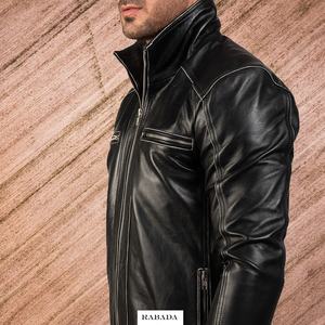 Vente directe en usine de bonne qualité Design élégant Look veste en cuir véritable pour hommes veste personnalisée pour hommes - Product Image 6