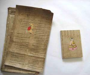 Carnet à couverture rigide en papier de couleur crème personnalisé avec un design imprimé sur le papier comme couverture - Product Image 1